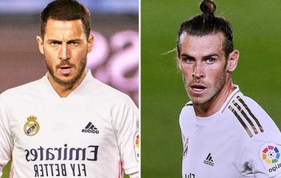 Gareth Bale and Eden Hazard make up 13 PER CENT of Real Madrid’s wage bill as club look to raise Mbappe transfer funds