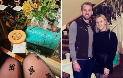 Harry Kane wishes wife Kate happy birthday as Tottenham and England star's other half celebrates with cocktails and cake