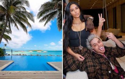 Inside Kim Kardashian & Pete Davidson's luxurious '$10M' Bahamas villa featuring a poolside spa & deep-water marina