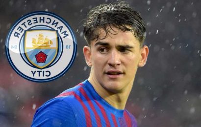 Man City 'interested in 17-year-old Barcelona wonderkid Gavi who has £41.75m transfer release clause in contract'