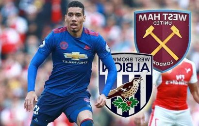 Manchester United ready to offload defender Chris Smalling with West Ham and West Brom early front runners