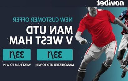 Manchester United vs West Ham: 33/1 odds for either team to win Premier League clash with Novibet