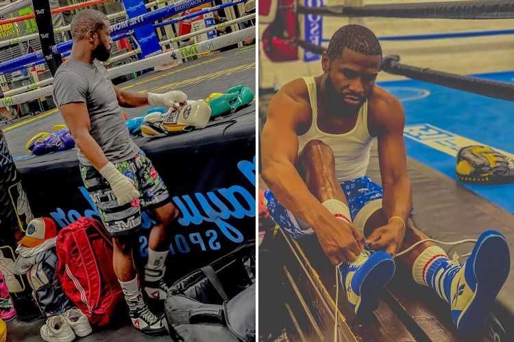 'No breaks at all' – Floyd Mayweather, 44, hits pads for 20 minutes straight with no rest as US icon prepares for return