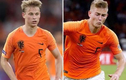 PSG join Barcelona and Manchester United in race for Ajax duo Frenkie De Jong and Matthijs de Ligt