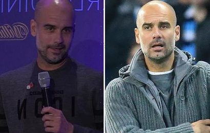 Pep Guardiola admits ‘I am a disaster’ during football writers’ dinner as he rocks up in jeans and an Icon jumper hours after Manchester City beat Southampton 6-1
