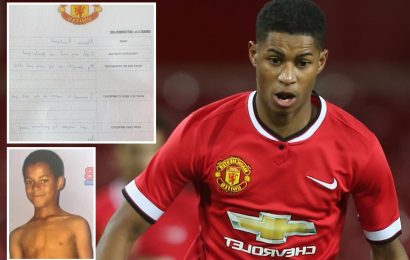 Read Rashford’s Man Utd report card from age 10 as he reveals his strengths, weaknesses and best player in the team – The Sun