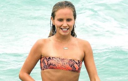 Sailor Brinkley-Cook Channels ‘Baywatch’ In Red Bikini At The Beach
