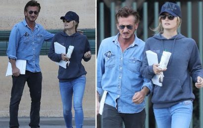Sean Penn, 56, steps out with stunning younger model Leila George, 24, in Malibu for lunch