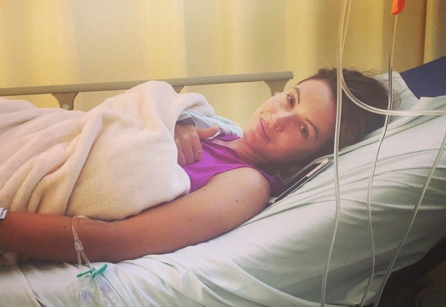 TV star Charlie Webster arrives back in the UK after contracting malaria at Rio Olympics