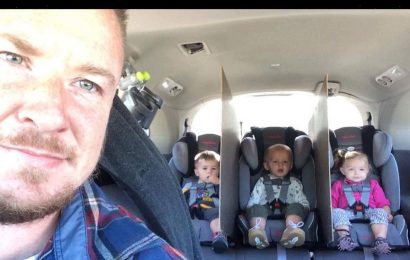 This dad of triplets has a hilarious solution to stop back seat fights