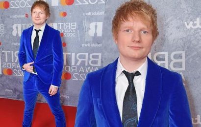 BRIT Awards 2022: Ed Sheeran cuts a suave figure in blue velvet suit