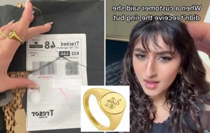 Brazen woman busted ‘wearing ring’ she moaned hadn’t arrived AS she demanded refund & everyone’s saying the same thing