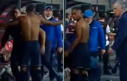 Bungling Ecuador concede equaliser while playing with 10 men after LOSING substitute's shirt for four minutes