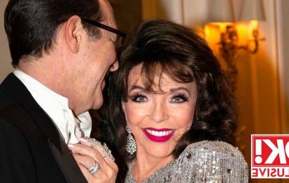 Dame Joan Collins’ granddaughter in hospital dash after anniversary party