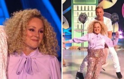 Dancing on Ice Sally Dynevor faces backlash using chair during prop week: ‘What was that?’