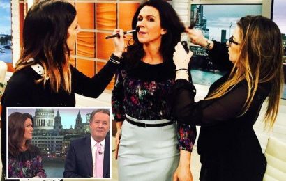 Good Morning Britain’s Piers Morgan shares cheeky snap of ‘Queen’ Susanna Reid’s glam squad in action before going live at 6AM