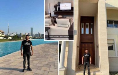 Inside Amir Khan's plush Dubai holiday mansion with picturesque pool and incredible sprawling rooms