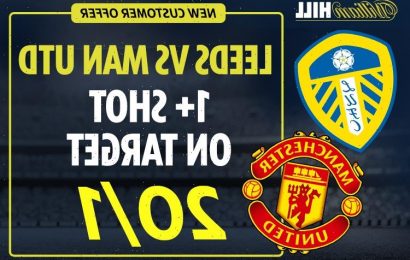 Leeds vs Man Utd – free bets special: Get 1+ shot on target in Premier League clash at 20/1 with new William Hill offer