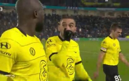 Romelu Lukaku and Hakim Ziyech row off pitch and down tunnel at half-time as Chelsea tempers fray against Brighton