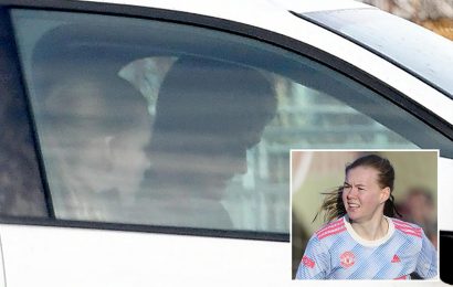 Solskjaer spotted giving daughter Karna lift to training after Manchester United Under-21 starlet’s senior debut