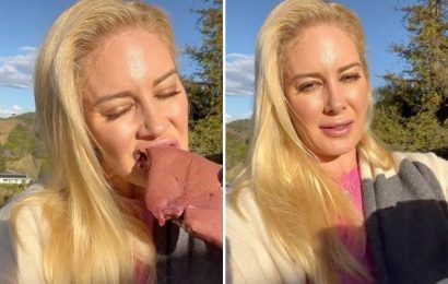 The Hills fans grossed out as Heidi Montag chows down on RAW liver in bizarre TikTok