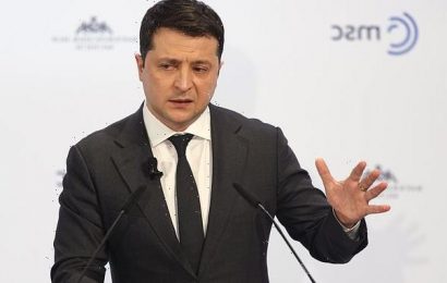 Ukraine&apos;s president says West should stop &apos;appeasement&apos; of Russia