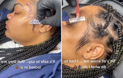 I’m a tattoo artist and my client just got her boyfriend’s name on her face… they’re locked in now