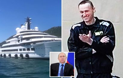 Jailed Putin critic Navalny facing 13 years in gulag hell just a day after revealing 'Russian tyrant's £532m superyacht'