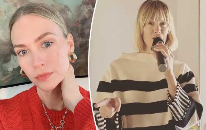 January Jones claps back at criticism over makeup-free look
