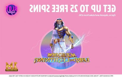 Play Age of the Gods – Lord of Lightning for up to 25 FREE spins