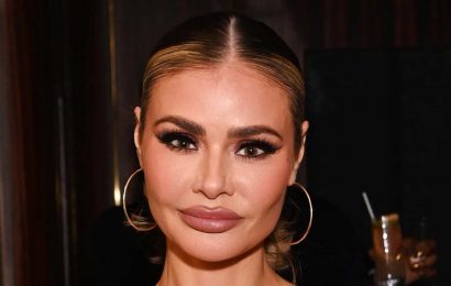 Towie's Chloe Sims stuns in daring leather minidress and thigh-high boots at RuPaul event