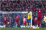 Watch Virgil van Dijk celebrate Mo Salah's goal against Brighton before Liverpool star even kicks ball