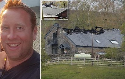 Welsh property developer set £100,000 barn on fire and shot himself