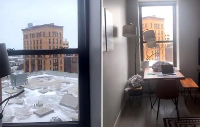 Woman films building 'getting further away' the closer she gets in odd optical illusion