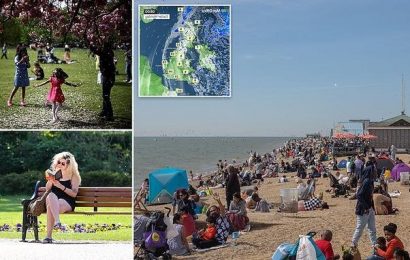 After bank holiday sun…a touch of frost as temperatures plunge