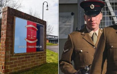 Army lance corporal &apos;motorboated&apos; female soldier, court hears