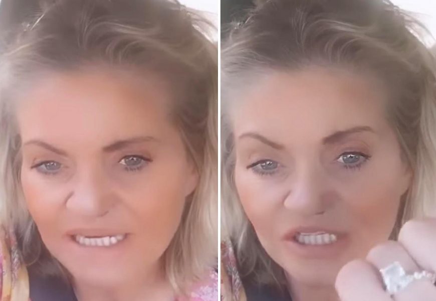 Danniella Westbrook flashes HUGE engagement ring as she denies split from jailed toyboy fiance