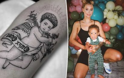 Iggy Azalea debuts new ‘favorite’ tattoo of son Onyx