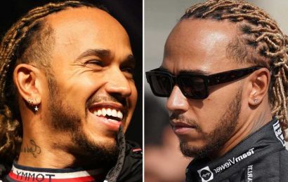 Lewis Hamilton says F1 chiefs will have to chop off his EAR if they want jewellery removed as piercings are 'welded in'