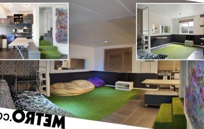 London flat you can rent for £2,875 a month has baffling fake grass detail