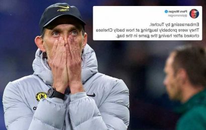 Piers Morgan slams 'embarrassing' Thomas Tuchel and accuses Chelsea of 'choking' in Champions League exit at Real Madrid