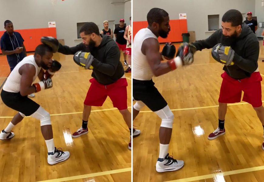 Watch Floyd Mayweather show off incredible hand speed aged 45 as he prepares for boxing comeback against Don Moore