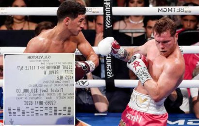 Floyd Mayweather bet $10,000 on Canelo to LOSE to Dmitry Bivol and calls win a "easy pick up' in sly dig at old rival