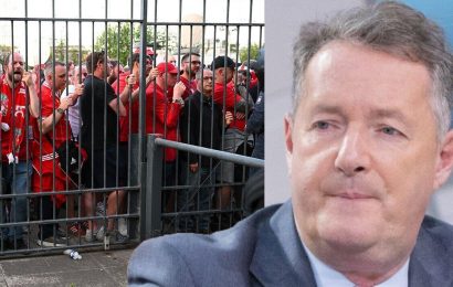 Piers Morgan fumes at ‘shameless’ French police as Liverpool fans ‘treated like cattle’