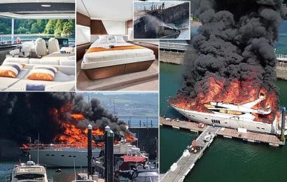 Superyacht&apos;s &apos;back-lit electric nameplate could have sparked inferno&apos;