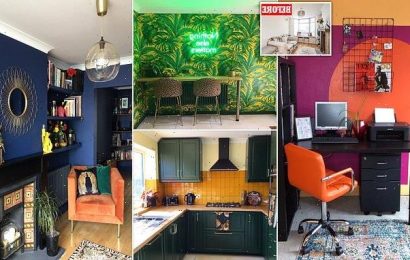 Woman transforms her drab home into a colourful wonderland for £12,000