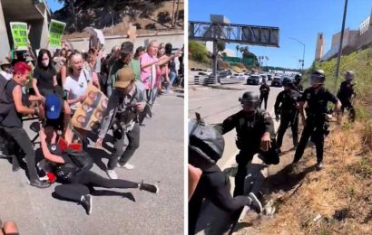 Jodie Sweetin Shoved To The Ground By Cops At Abortions Rights Protest