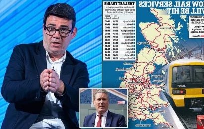 Labour&apos;s Manchester mayor Andy Burnham backs striking rail workers