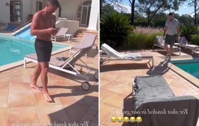 Maddison avoids being hit by golf ball in garden on holiday but sees funny side after 'embarrassed' man's horror shot | The Sun