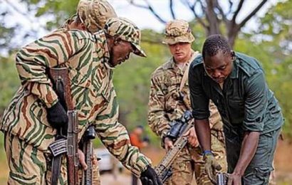 British Army train Zambian rangers for the anti-poaching frontline